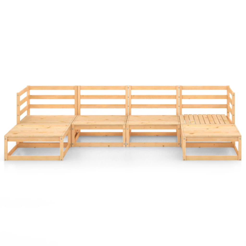 Set Divani da Giardino 6 pz in Legno Massello di Pino 3076064