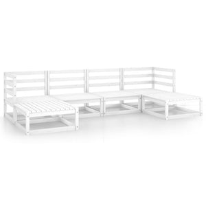 Set Divani da Giardino 6 pz in Legno Massello di Pino 3076065