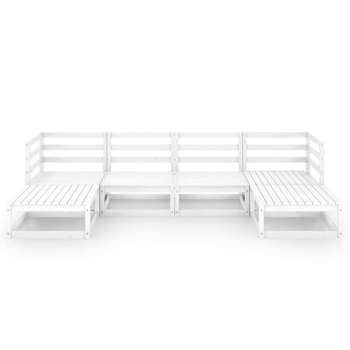 Set Divani da Giardino 6 pz in Legno Massello di Pino 3076065