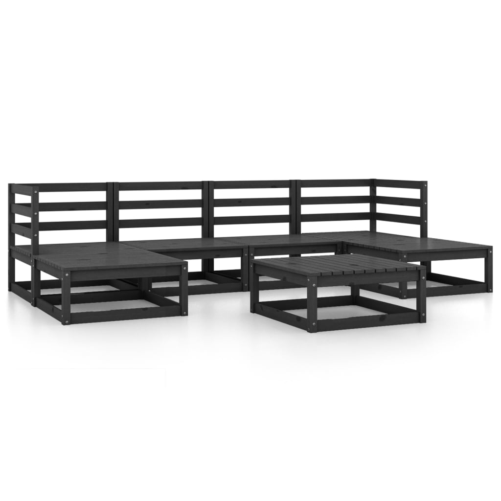 Set Divani da Giardino 7 pz in Legno Massello di Pino   cod mxl 37215