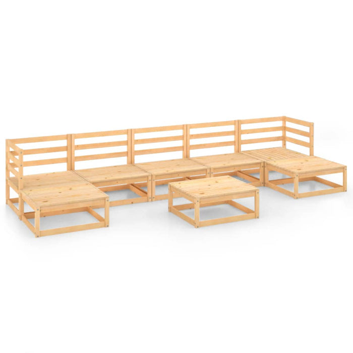 Set Divani da Giardino 8 pz in Legno Massello di Pino cod mxl 51269