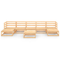 Set Divani da Giardino 8 pz in Legno Massello di Pino cod mxl 51269