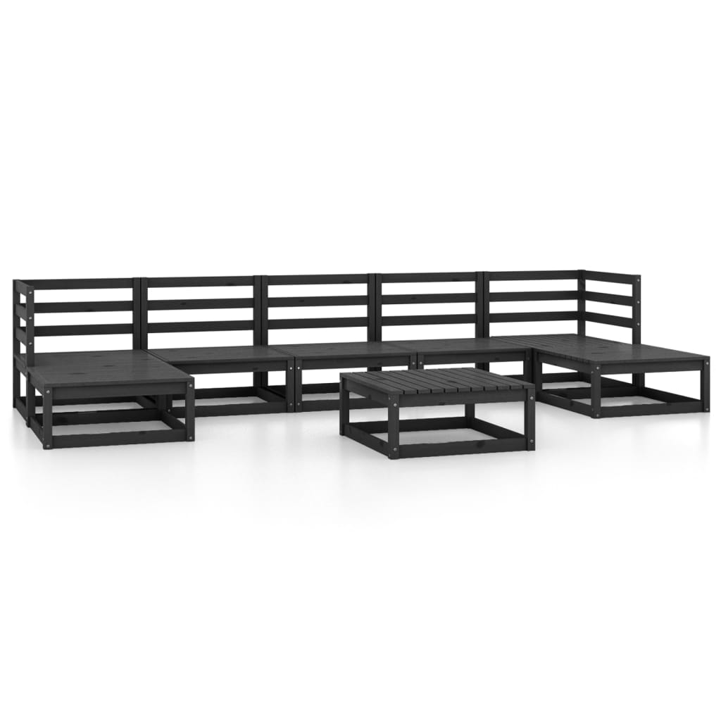 Set Divani da Giardino 8 pz in Legno Massello di Pino 3076083