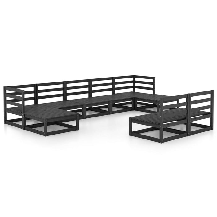 Set Divani da Giardino 9 pz in Legno Massello di Pino cod mxl 37225