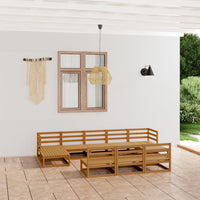 Set Divani da Giardino 10 pz in Massello di Pino  cod mxl 37230