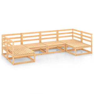 Set Divani da Giardino 6 pz in Legno Massello di Pino cod mxl 41407