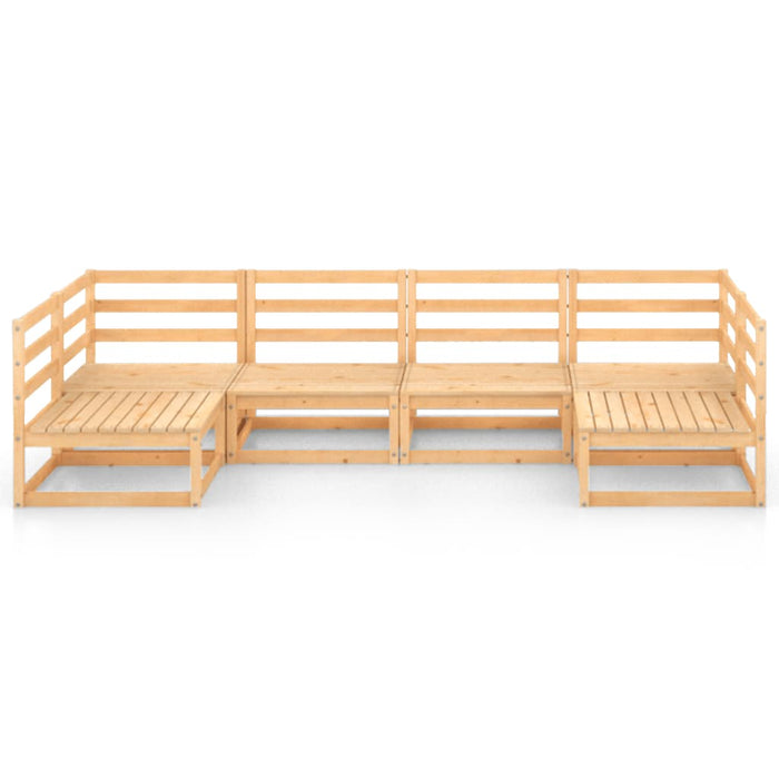 Set Divani da Giardino 6 pz in Legno Massello di Pino cod mxl 41407