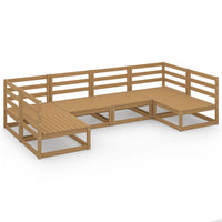 Set Divani da Giardino 6 pz in Legno Massello di Pino 3076122