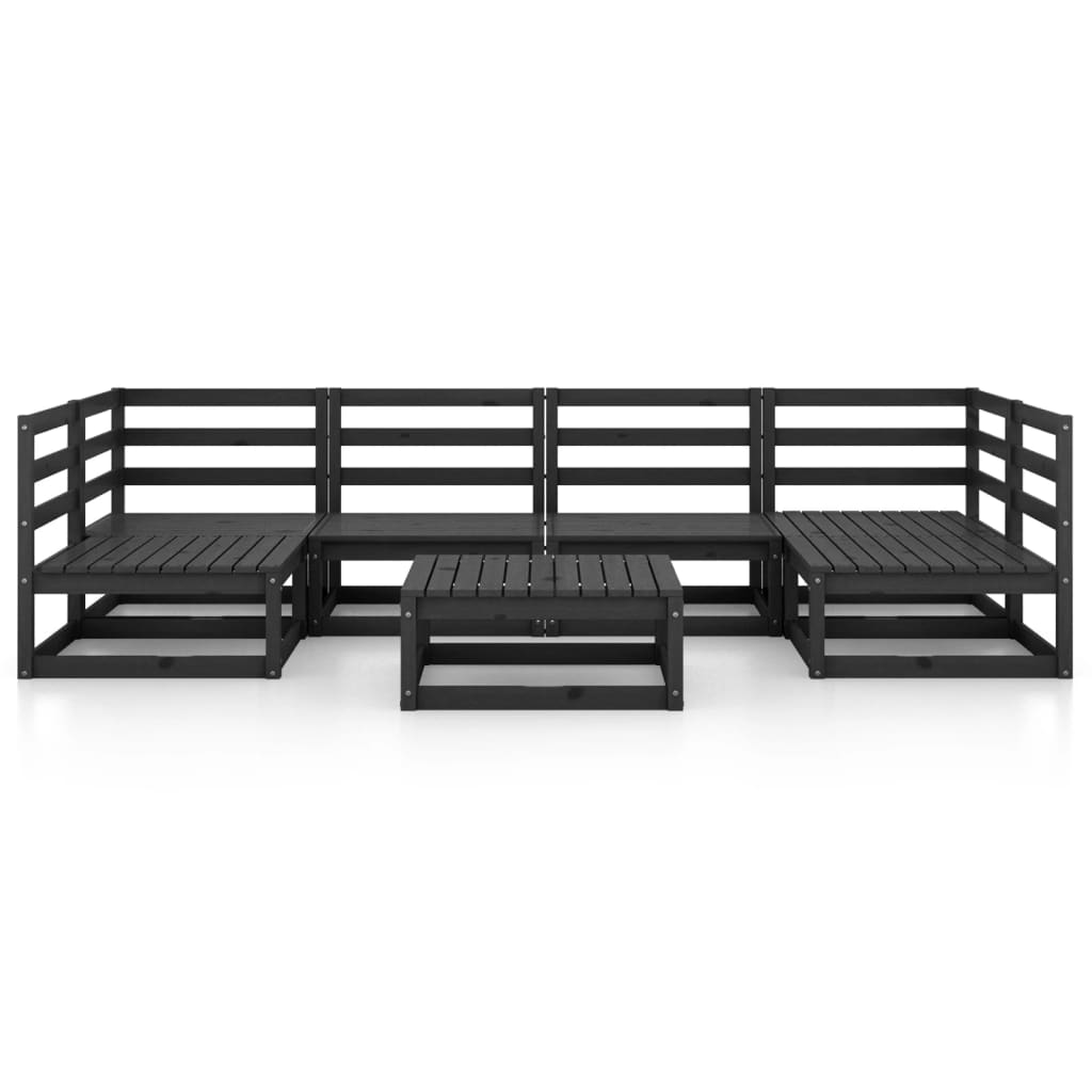 Set Divani da Giardino 7 pz in Legno Massello di Pino cod mxl 41729