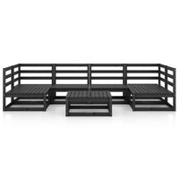 Set Divani da Giardino 7 pz in Legno Massello di Pino cod mxl 41729