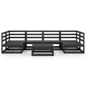 Set Divani da Giardino 7 pz in Legno Massello di Pino cod mxl 41729