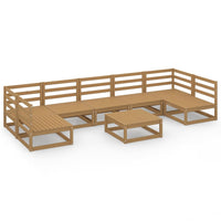 Set Divani da Giardino 8 pz in Legno Massello di Pino 3076137