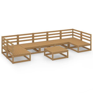 Set Divani da Giardino 8 pz in Legno Massello di Pino 3076137