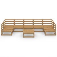 Set Divani da Giardino 8 pz in Legno Massello di Pino 3076137