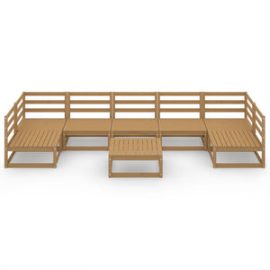 Set Divani da Giardino 8 pz in Legno Massello di Pino 3076137