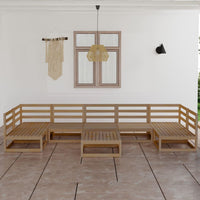 Set Divani da Giardino 8 pz in Legno Massello di Pino 3076137