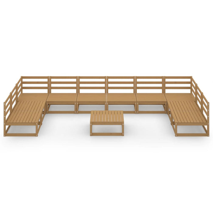 Set Divani da Giardino 11 pz in Legno Massello di Pino  cod mxl 37286