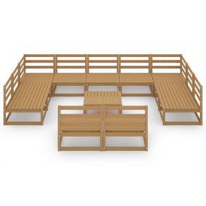 Set Divani da Giardino 12 pz in Legno Massello di Pino 3076177