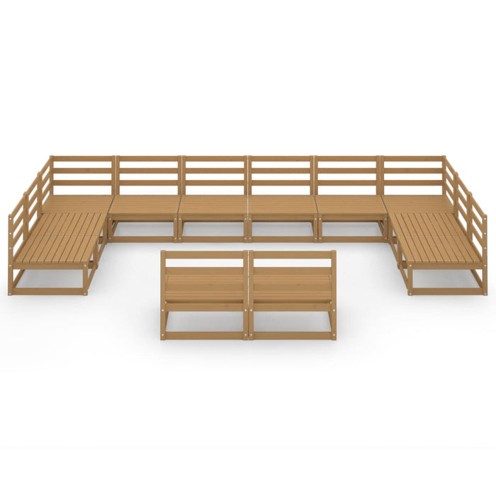 Set Divani da Giardino 12 pz in Legno Massello di Pino cod mxl 37310