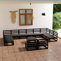 Set Divani da Giardino 13 pz in Legno Massello di Pino cod mxl 37313