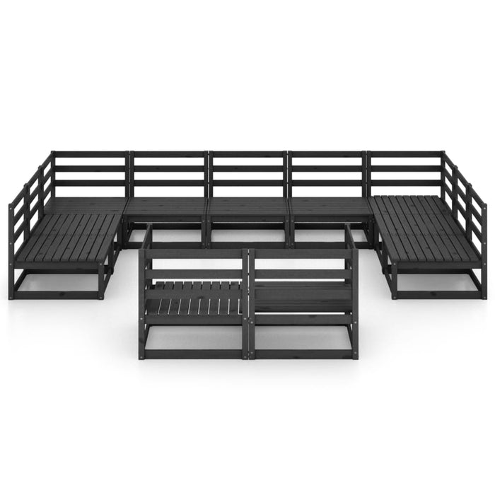 Set Divani da Giardino 11 pz in Legno Massello di Pino cod mxl 37335