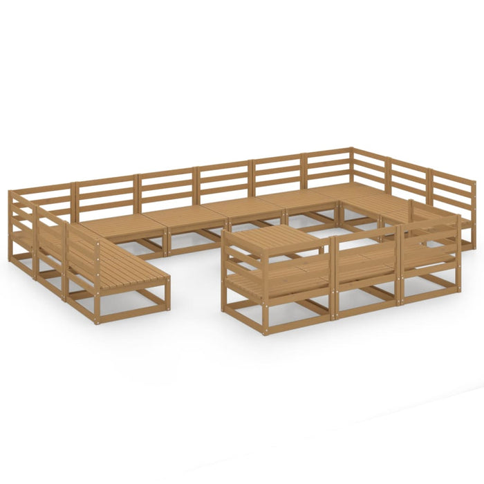 Set Divani da Giardino 14 pz in Legno Massello di Pino 3076237