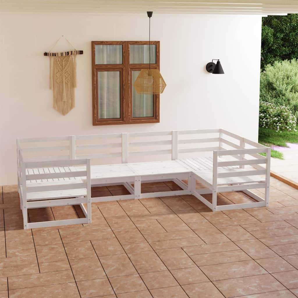 Set Divani da Giardino 6 pz in Legno Massello di Pino 3076240