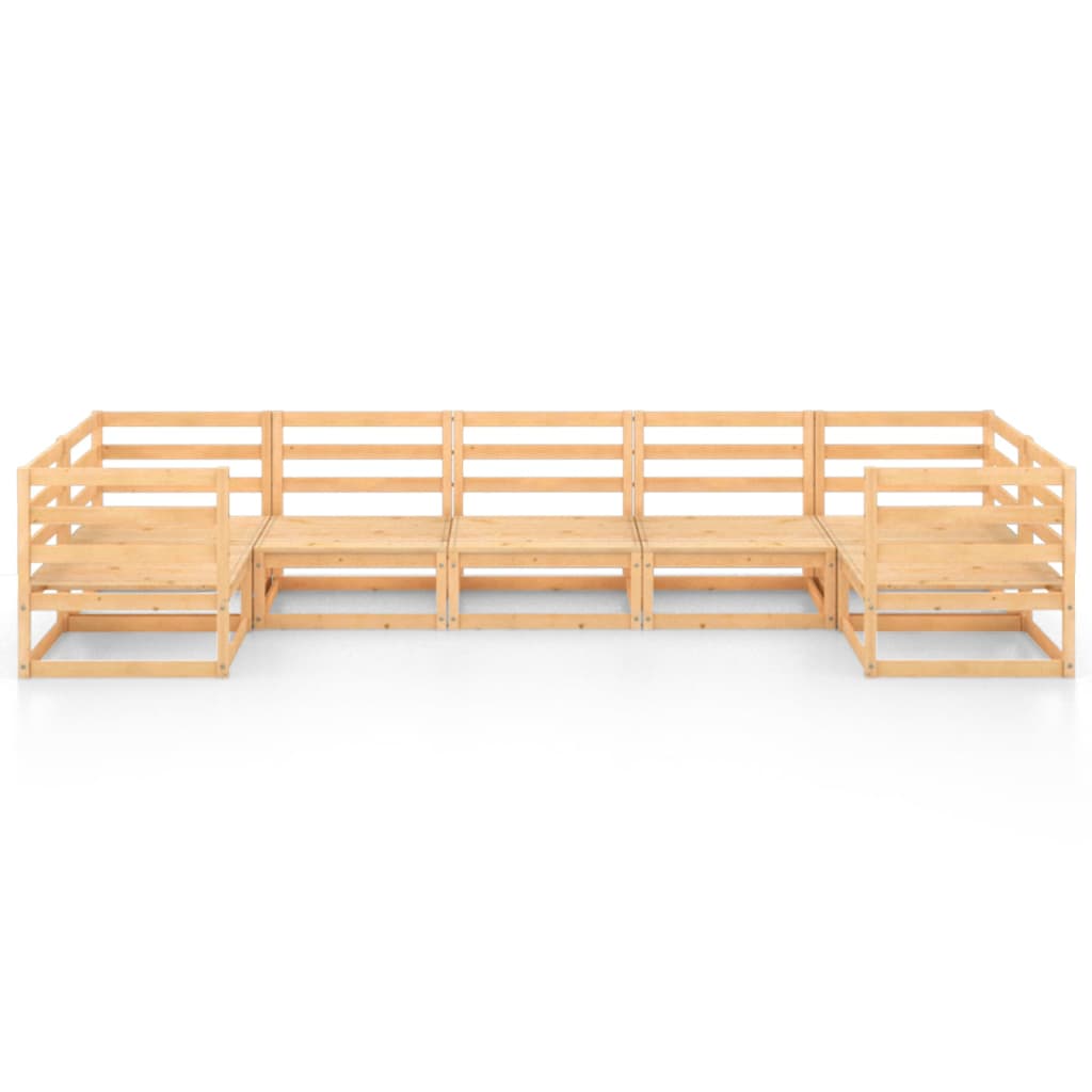 Set Salotto da Giardino 7 pz in Legno Massello di Pino 3076249