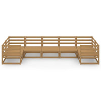 Set Divani da Giardino 7 pz in Legno Massello di Pino cod mxl 37366