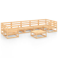 Set Salotto da Giardino 8 pz in Legno Massello di Pino 3076254