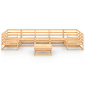 Set Salotto da Giardino 8 pz in Legno Massello di Pino 3076254