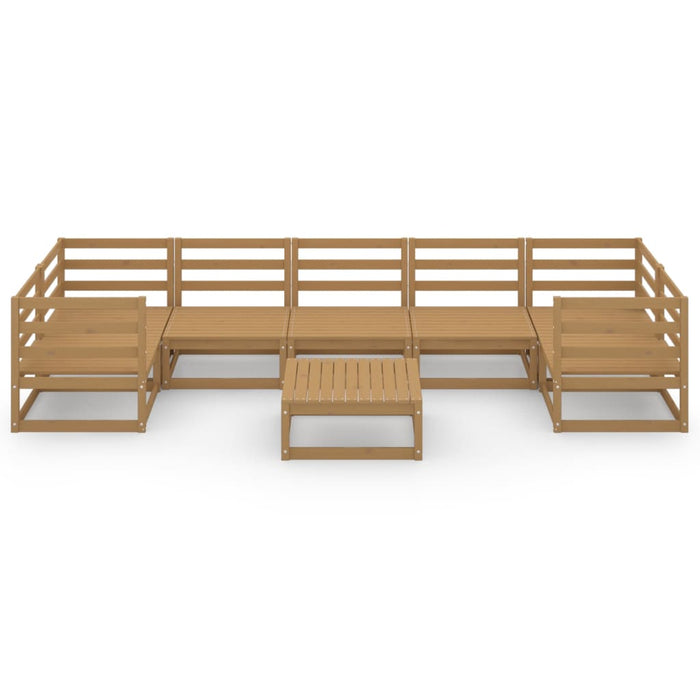 Set Divani da Giardino 8 pz in Legno Massello di Pino cod mxl 37362