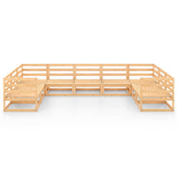 Set Divani da Giardino 9 pz in Legno Massello di Pino 3076259