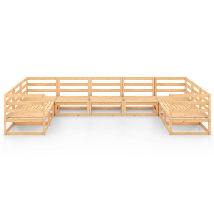 Set Divani da Giardino 9 pz in Legno Massello di Pino 3076259