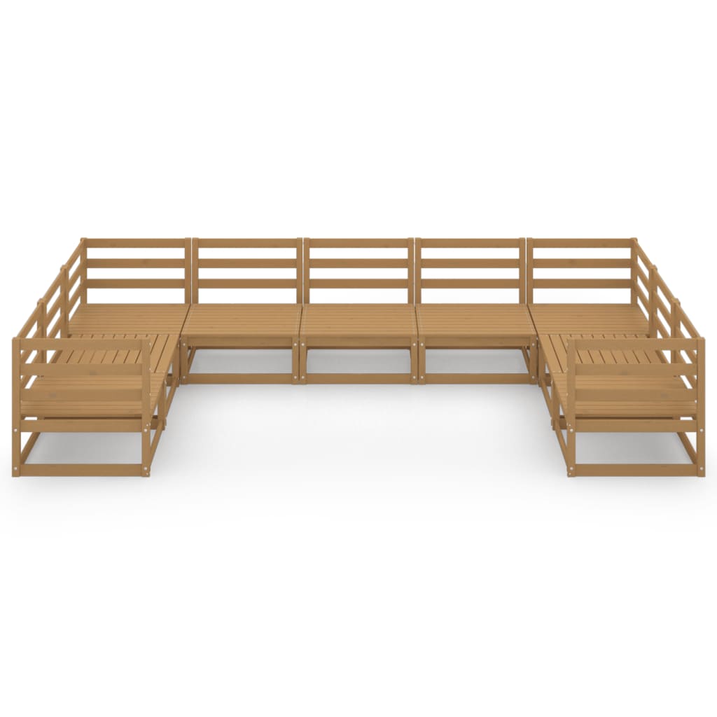 Set Divani da Giardino 9 pz in Legno Massello di Pino 3076262