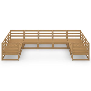 Set Divani da Giardino 9 pz in Legno Massello di Pino 3076262