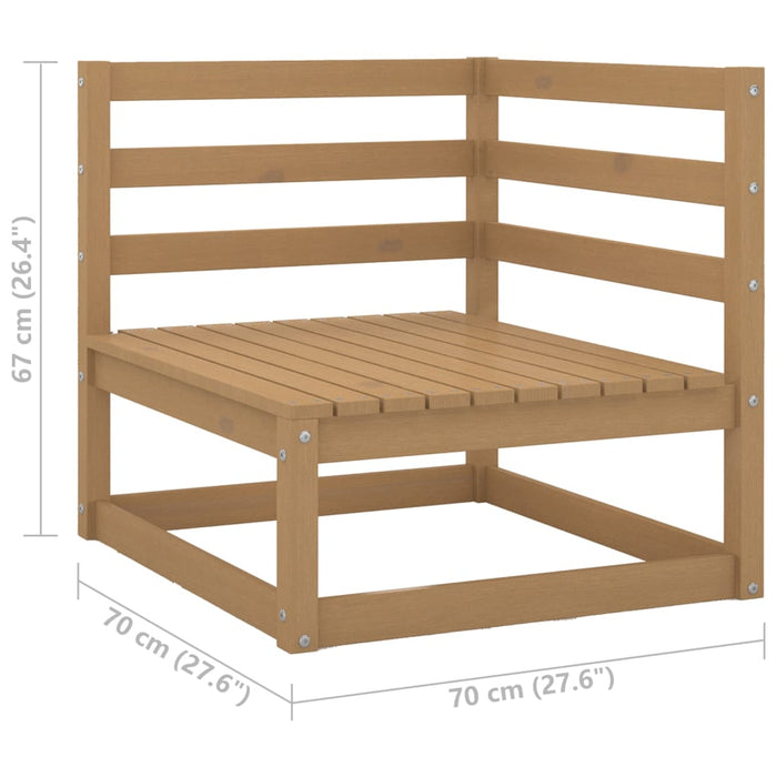 Set Divani da Giardino 4 pz con Cuscini Legno Massello Pino cod mxl 42686