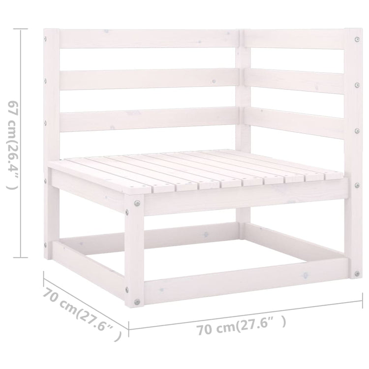 Set Divani da Giardino 5 pz con Cuscini Legno Massello di Pino cod mxl 44543