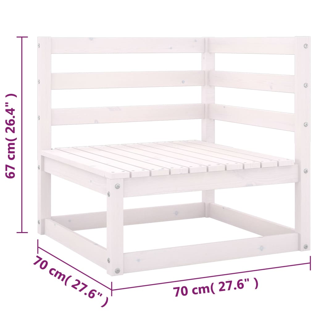 Set Divani da Giardino 6 pz con Cuscini Legno Massello di Pino cod mxl 42713