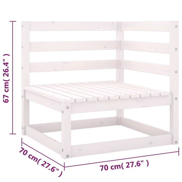 Set Divani da Giardino 6 pz con Cuscini Legno Massello di Pino cod mxl 42713