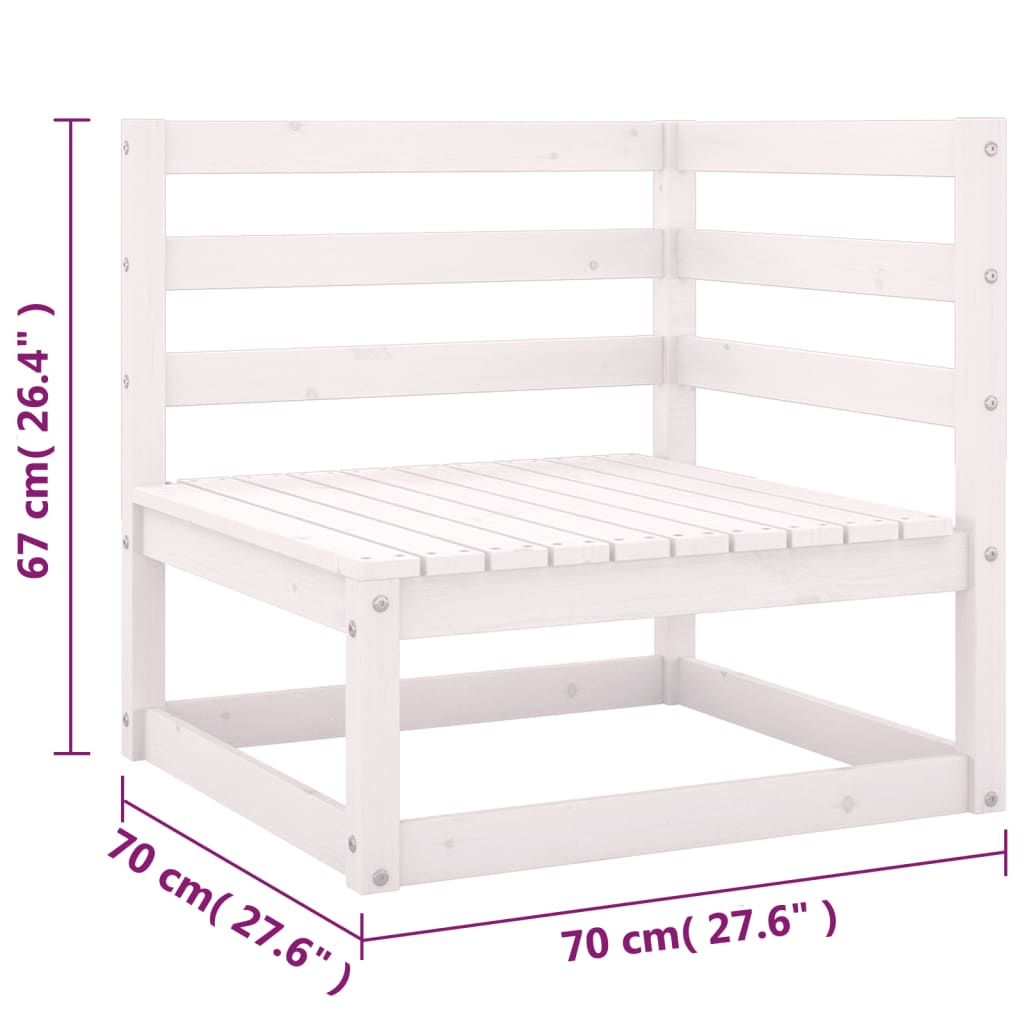 Set Divani da Giardino 8 pz con Cuscini Legno Massello di Pino cod mxl 41798