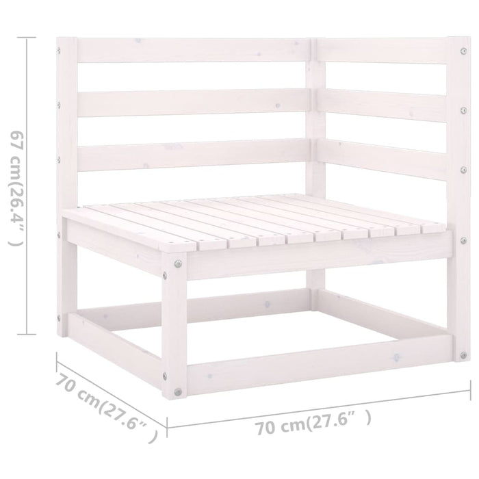 Set Divani da Giardino 8 pz con Cuscini Legno Massello di Pino 3076705