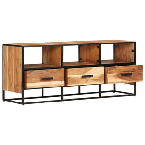 Mobile Porta TV 110x30x45 cm in Legno Massello di Acacia cod mxl 26524