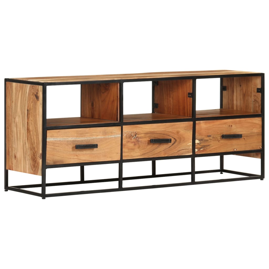 Mobile Porta TV 110x30x45 cm in Legno Massello di Acacia cod mxl 26524