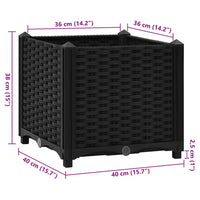 Fioriera Rialzata 40x40x38 cm in Polipropilene 316530