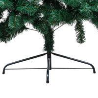 Set Albero Natale Artificiale a Metà LED e Palline Verde 210cm  cod mxl 24712