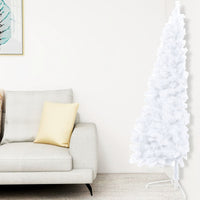 Set Albero Natale Artificiale a Metà LED Palline Bianco 120cm  cod mxl 27635