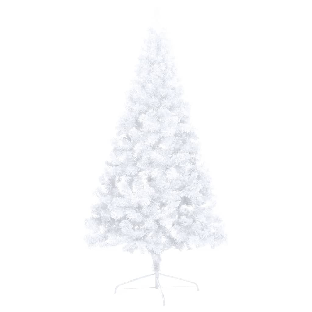 Set Albero Natale Artificiale a Metà LED Palline Bianco 120cm  cod mxl 27635