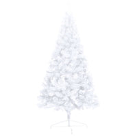 Set Albero Natale Artificiale a Metà LED Palline Bianco 180cm  cod mxl 27352