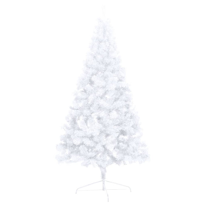 Set Albero Natale Artificiale a Metà LED Palline Bianco 180cm  cod mxl 27352